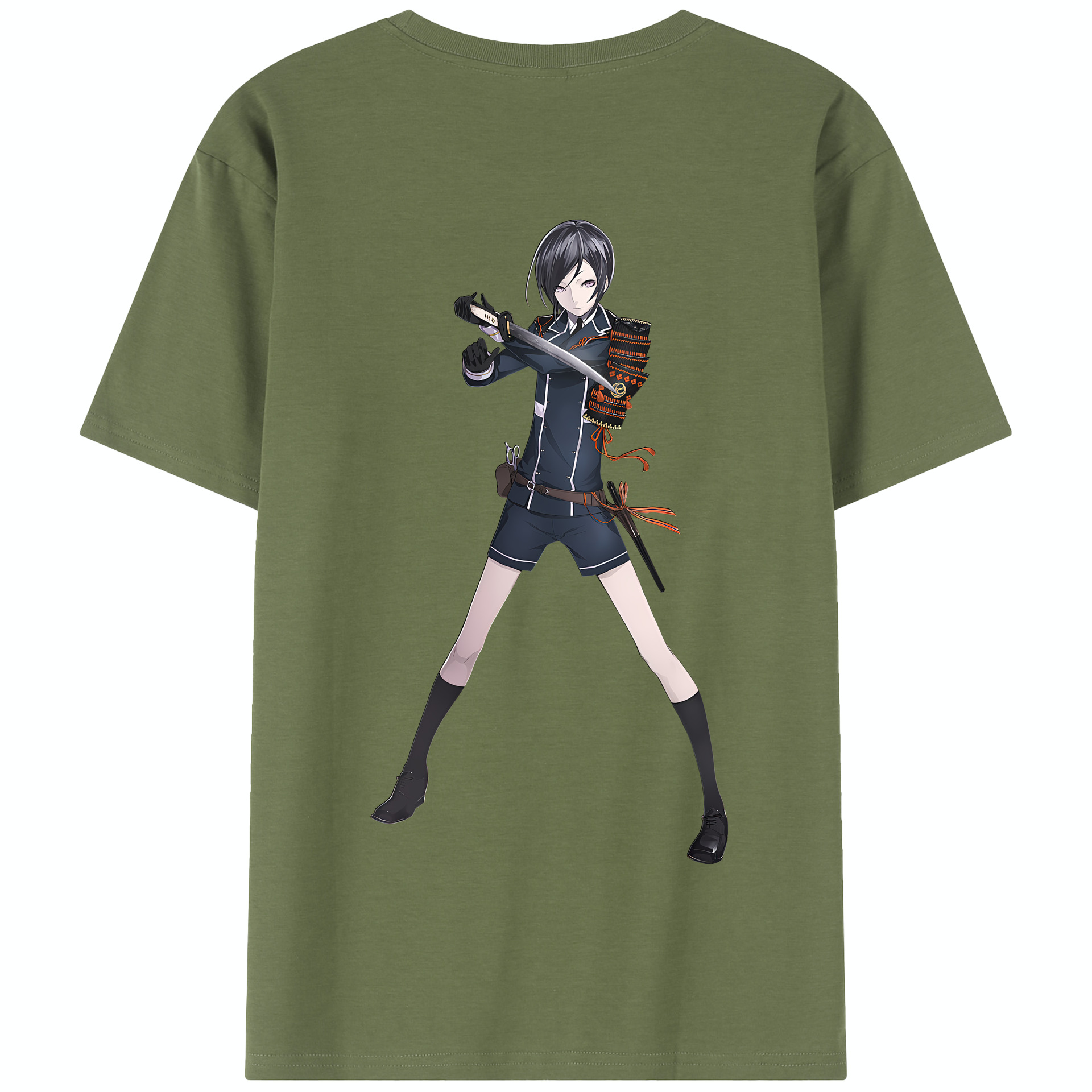 （画像用） 刀剣乱舞 Touken Ranbu 綿100％半袖Tシャツ（背面プリント）